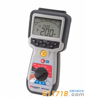 美國Megger MIT2500絕緣電阻測試儀
