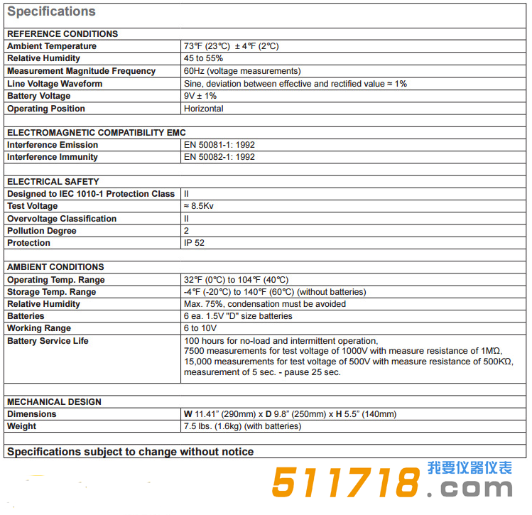美國Simpson 505便攜式指針式1TΩ、5000V絕緣測試儀技術參數.png